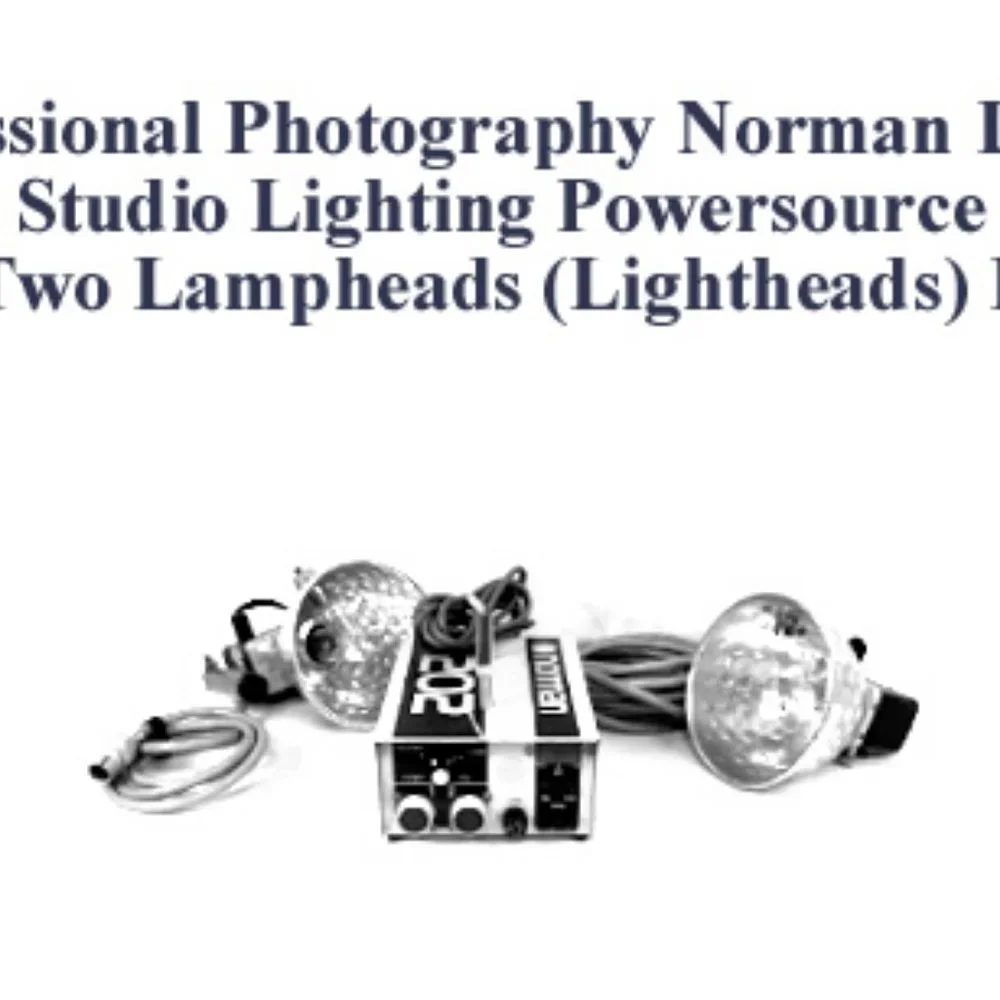 Two Norman LH 202 Photography Studio Lighting Kits W/Lights & Power Packs